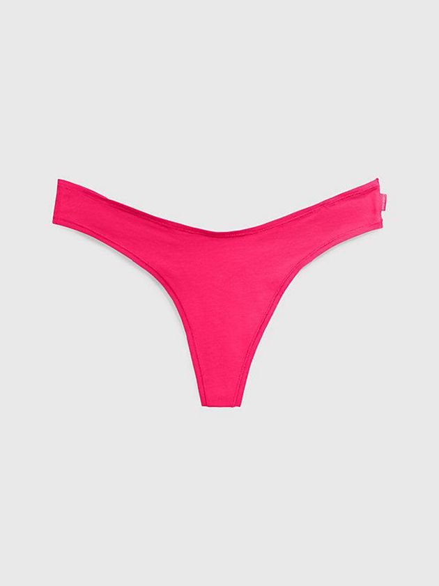 Calvin Klein USA Flex Fit Womens Thong Pink 9281604-LY